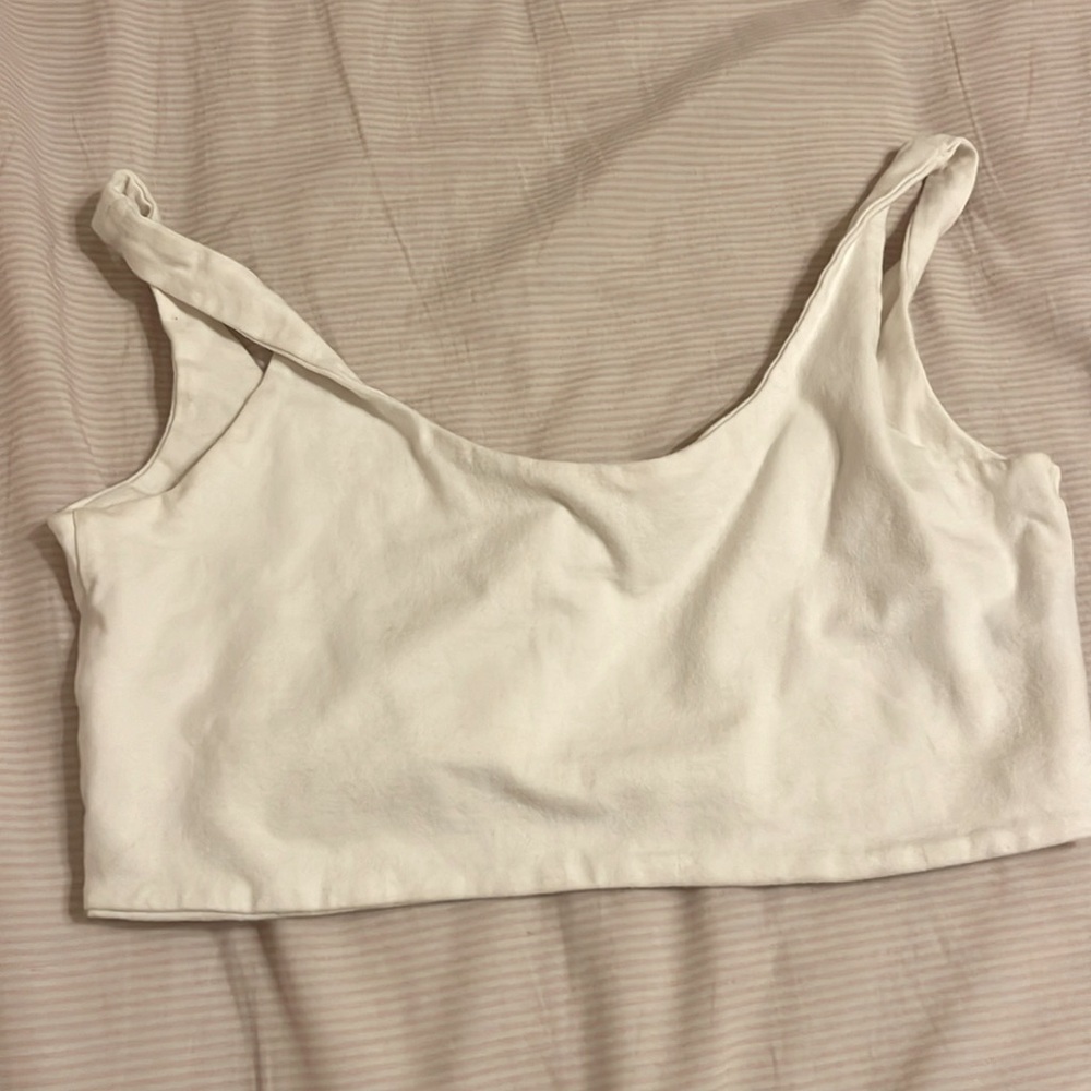 White crop top